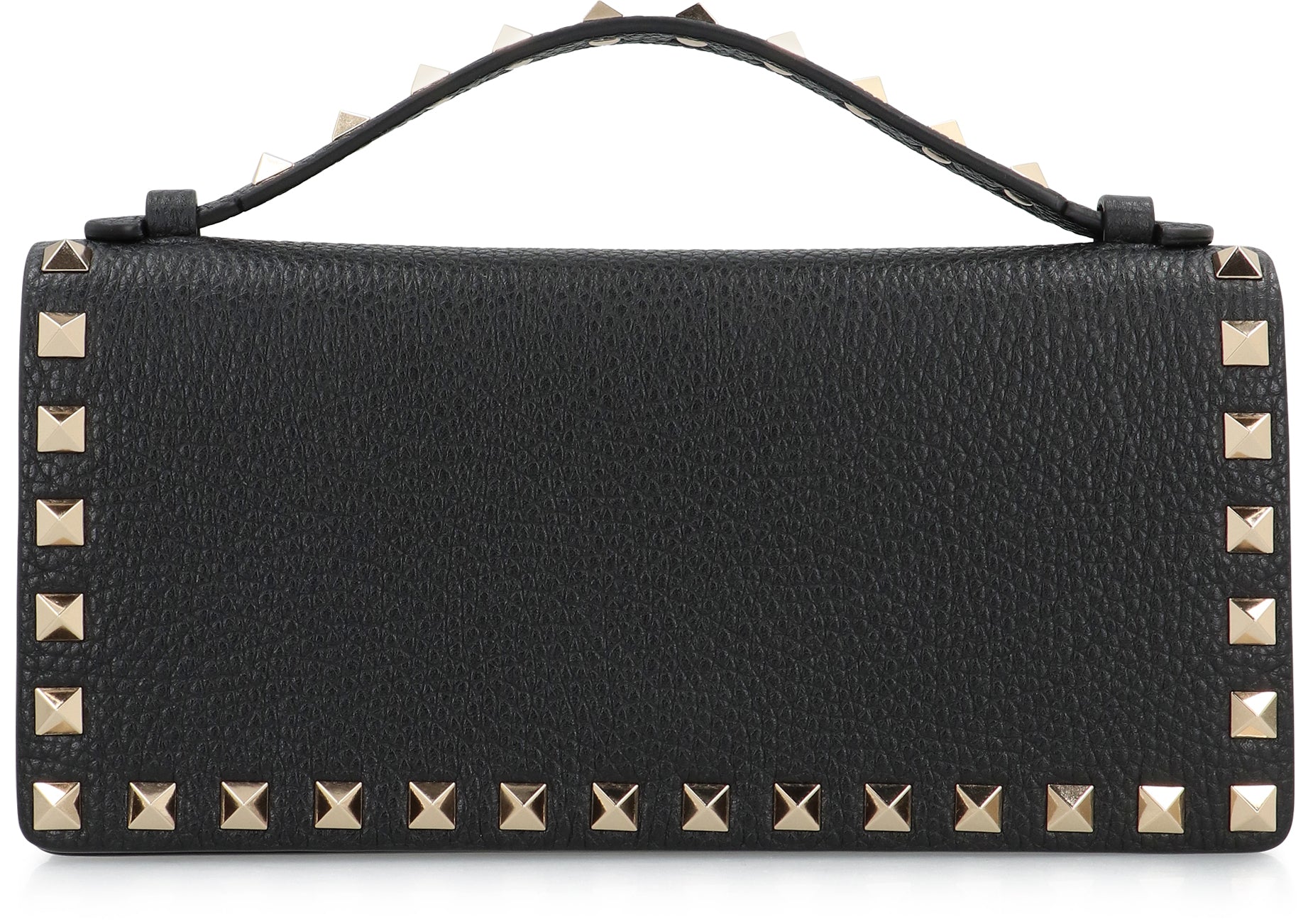 VALENTINO GARAVANI Mini Grainy Leather Wallet with Detachable Chain - SS26