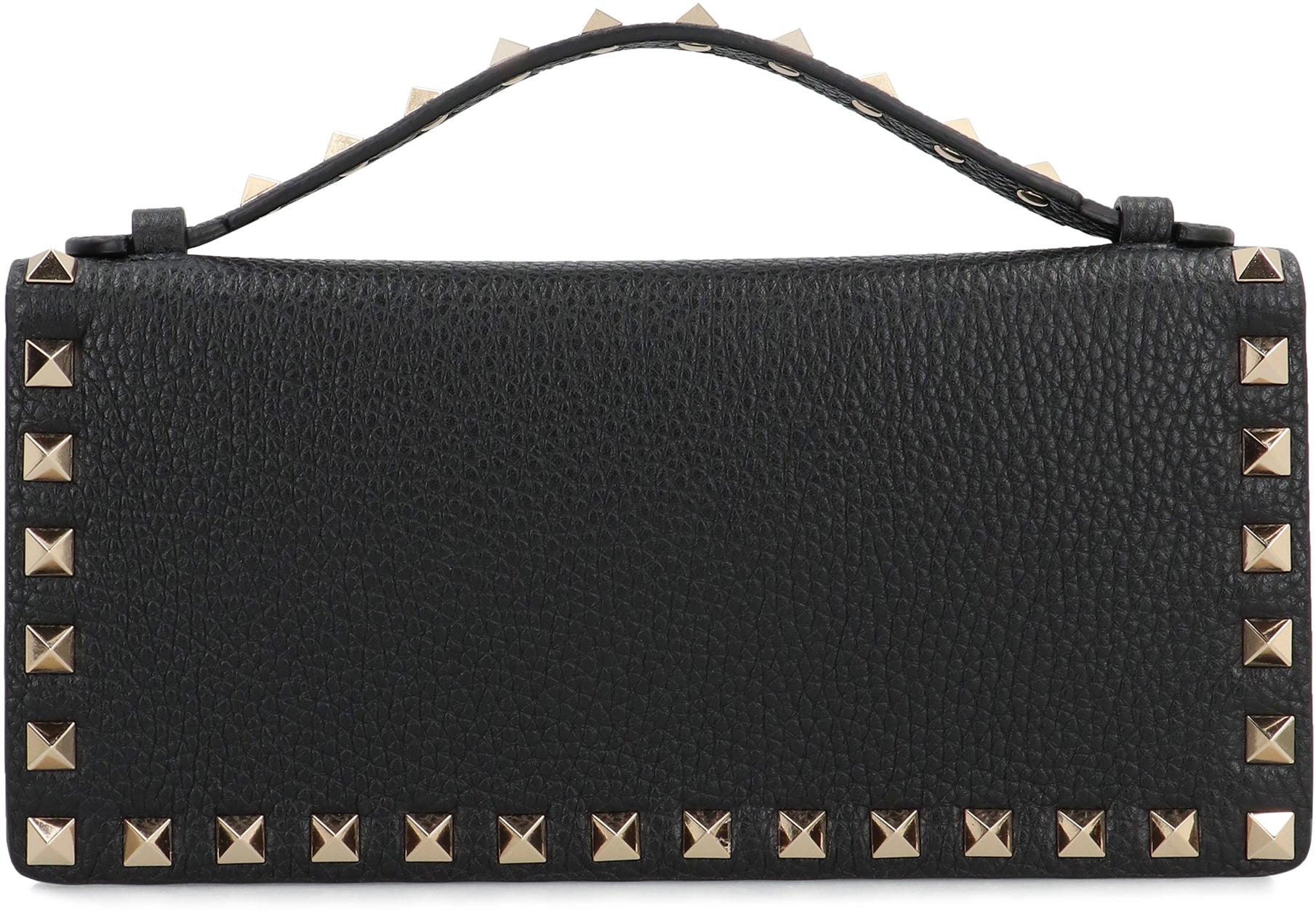 VALENTINO GARAVANI Mini Grainy Leather Wallet with Detachable Chain - SS26