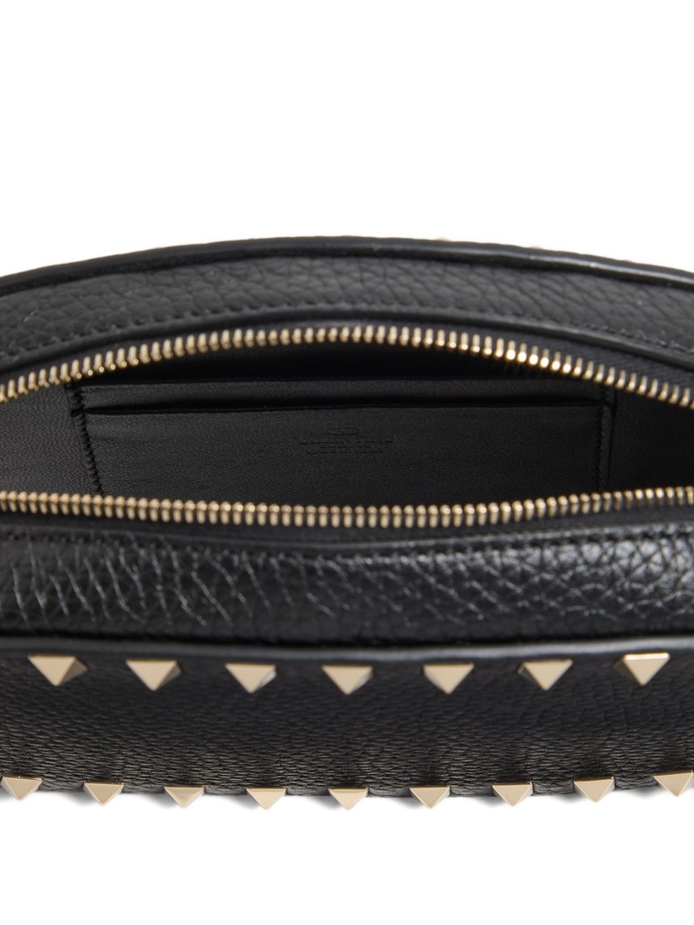 VALENTINO GARAVANI Leather Mini Handbag with Chain-Link Strap