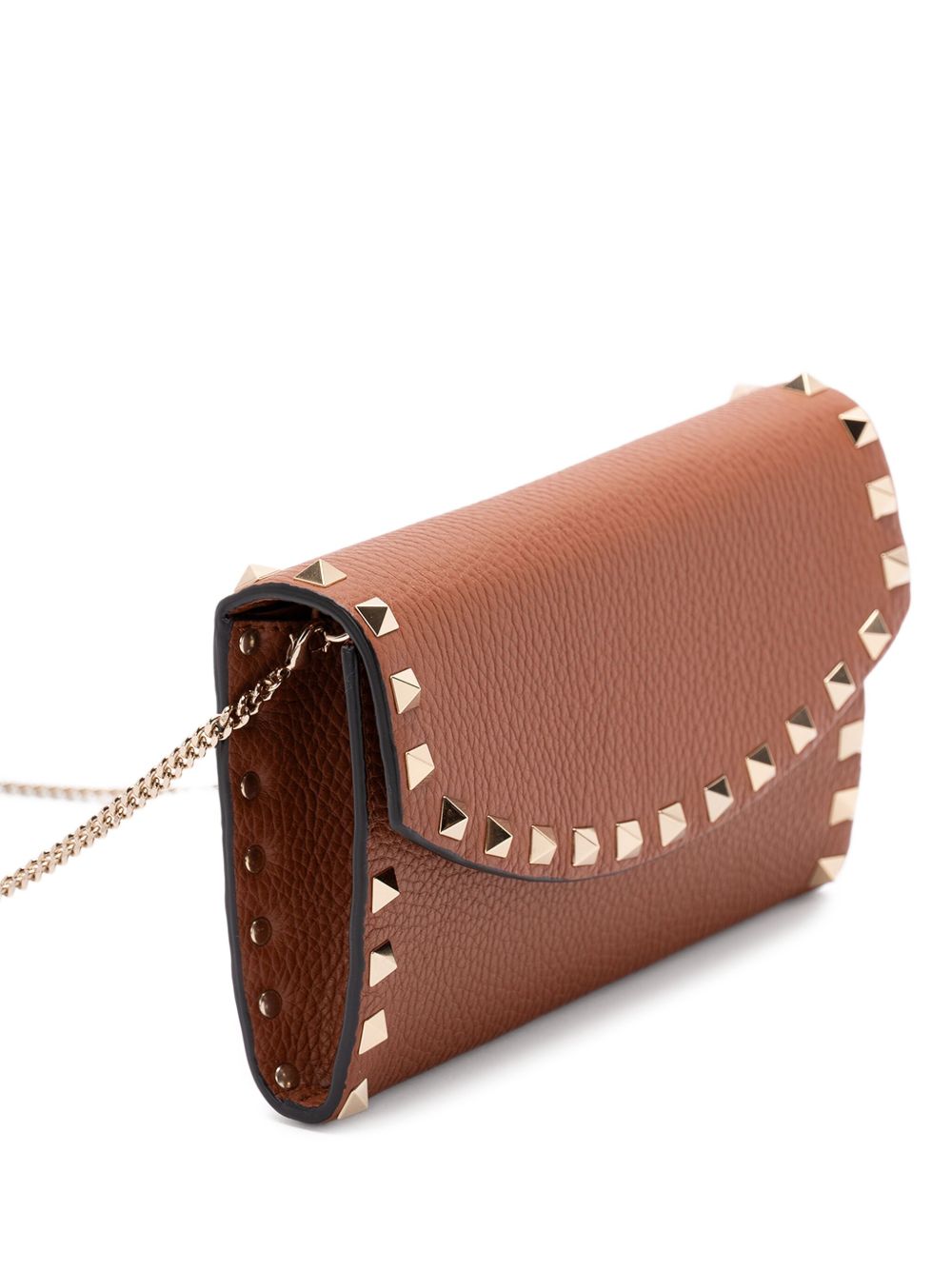 VALENTINO GARAVANI Mini Rockstud Leather Wallet on Chain