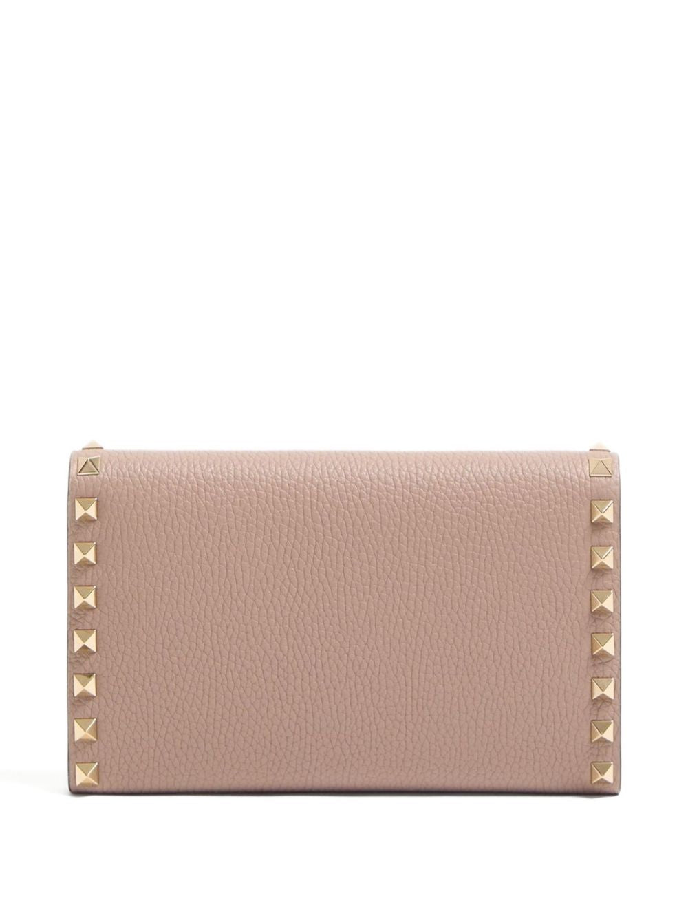 VALENTINO GARAVANI Mini Leather Wallet on Chain with Gold-Tone Hardware