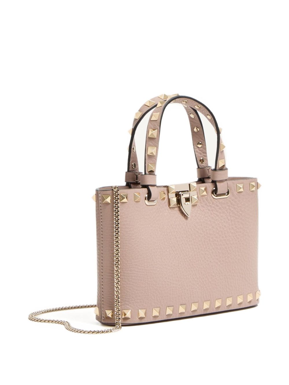 VALENTINO GARAVANI Mini Rockstud Leather Handbag