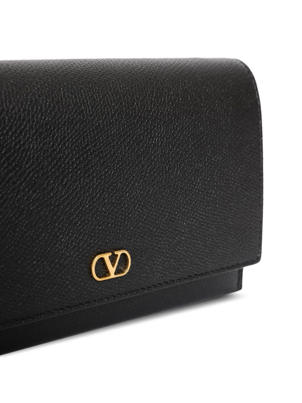 VALENTINO GARAVANI Mini Vlogo Signature Leather Wallet on Chain