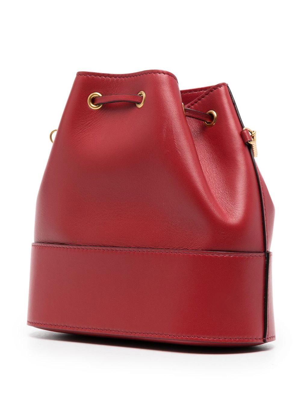 VALENTINO GARAVANI Mini Signature Drawstring Leather Handbag