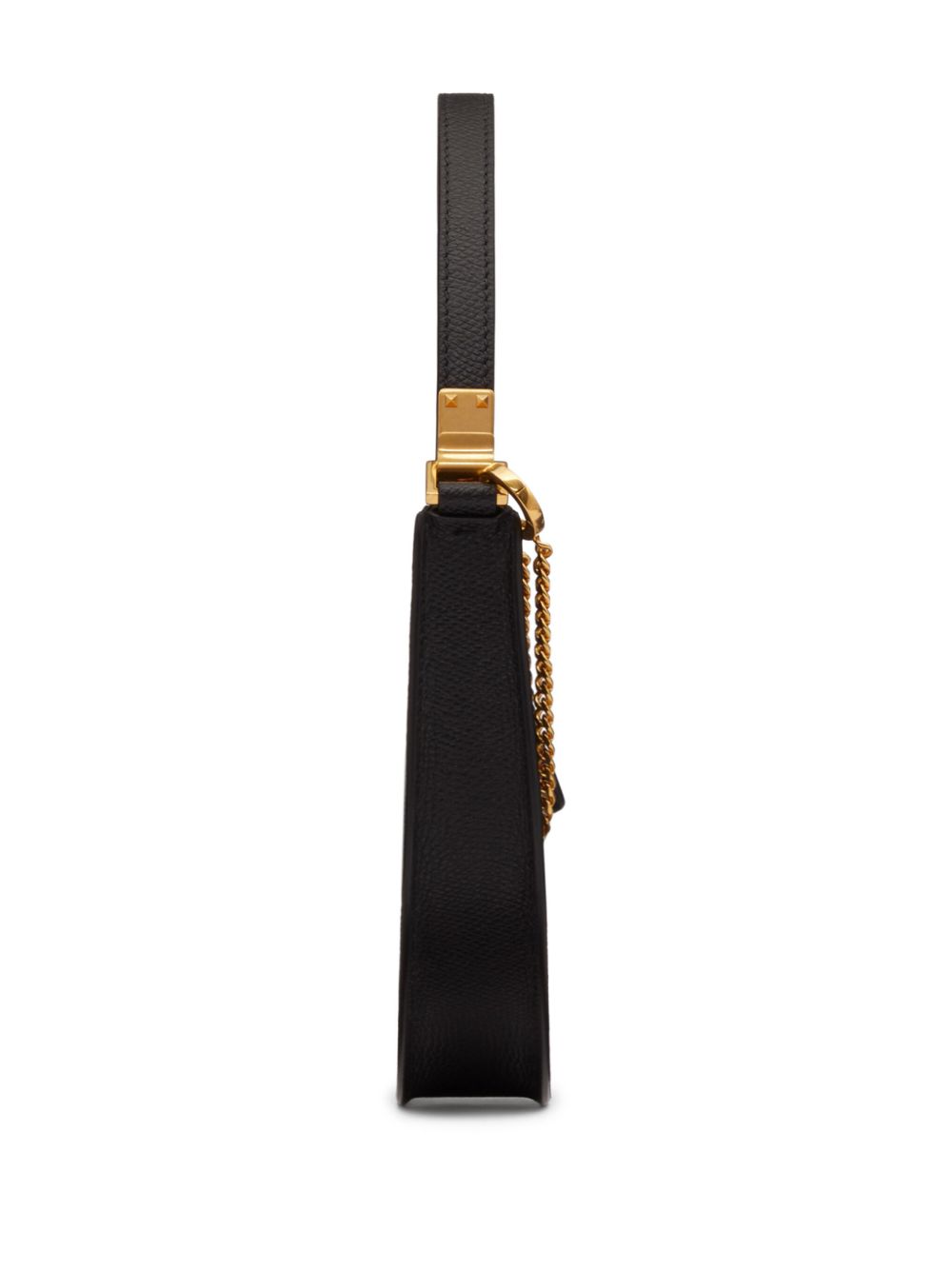 VALENTINO GARAVANI Mini Hobo Handbag with Chain-Link Detailing