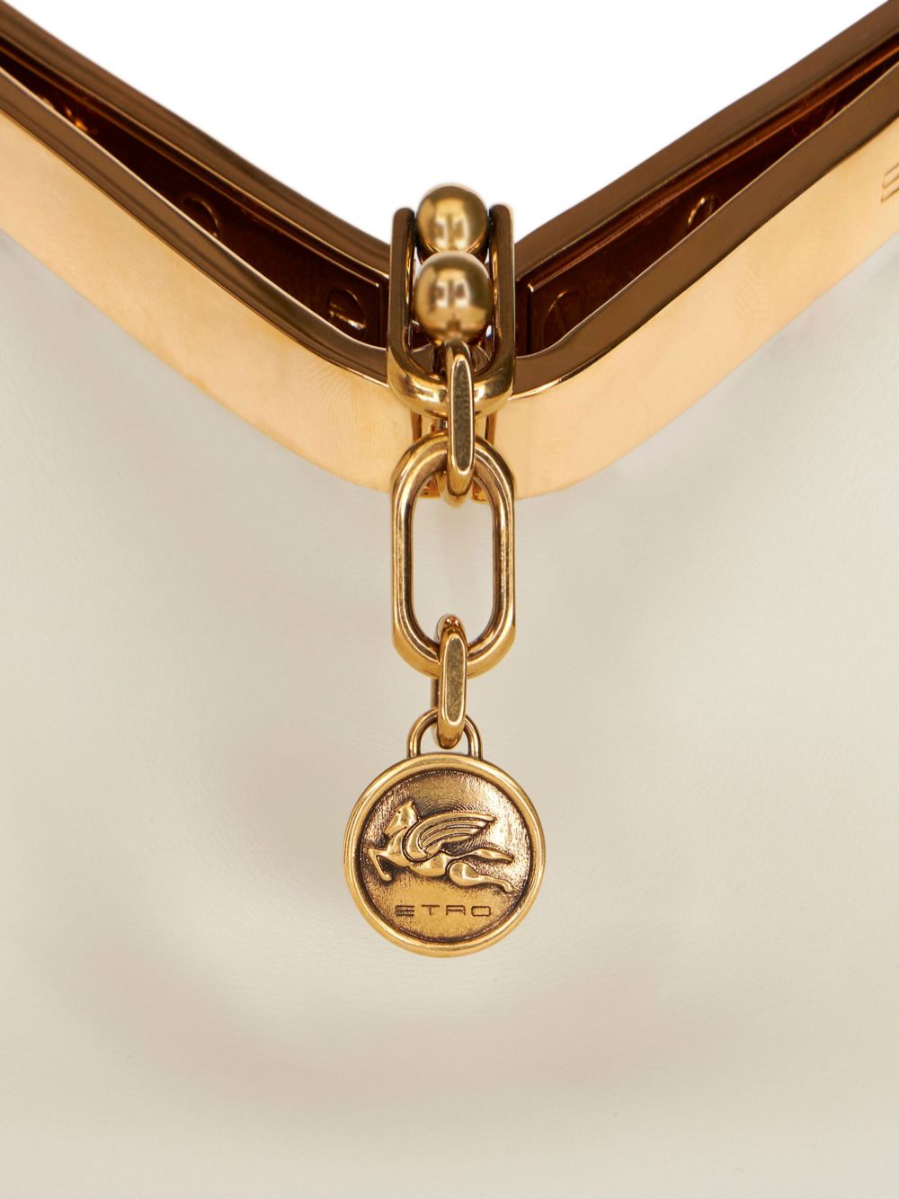 ETRO Leather Hardware Clasp Handbag