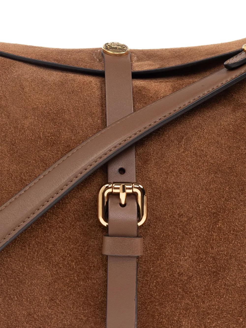 ETRO Suede Crossbody Saddle Handbag