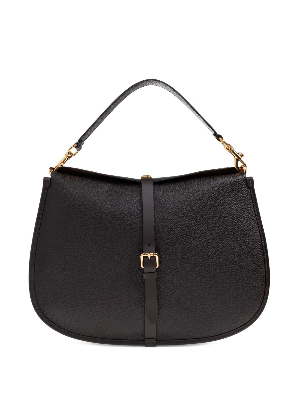 ETRO Extra-Large Buckle-Fastening Leather Shoulder Handbag