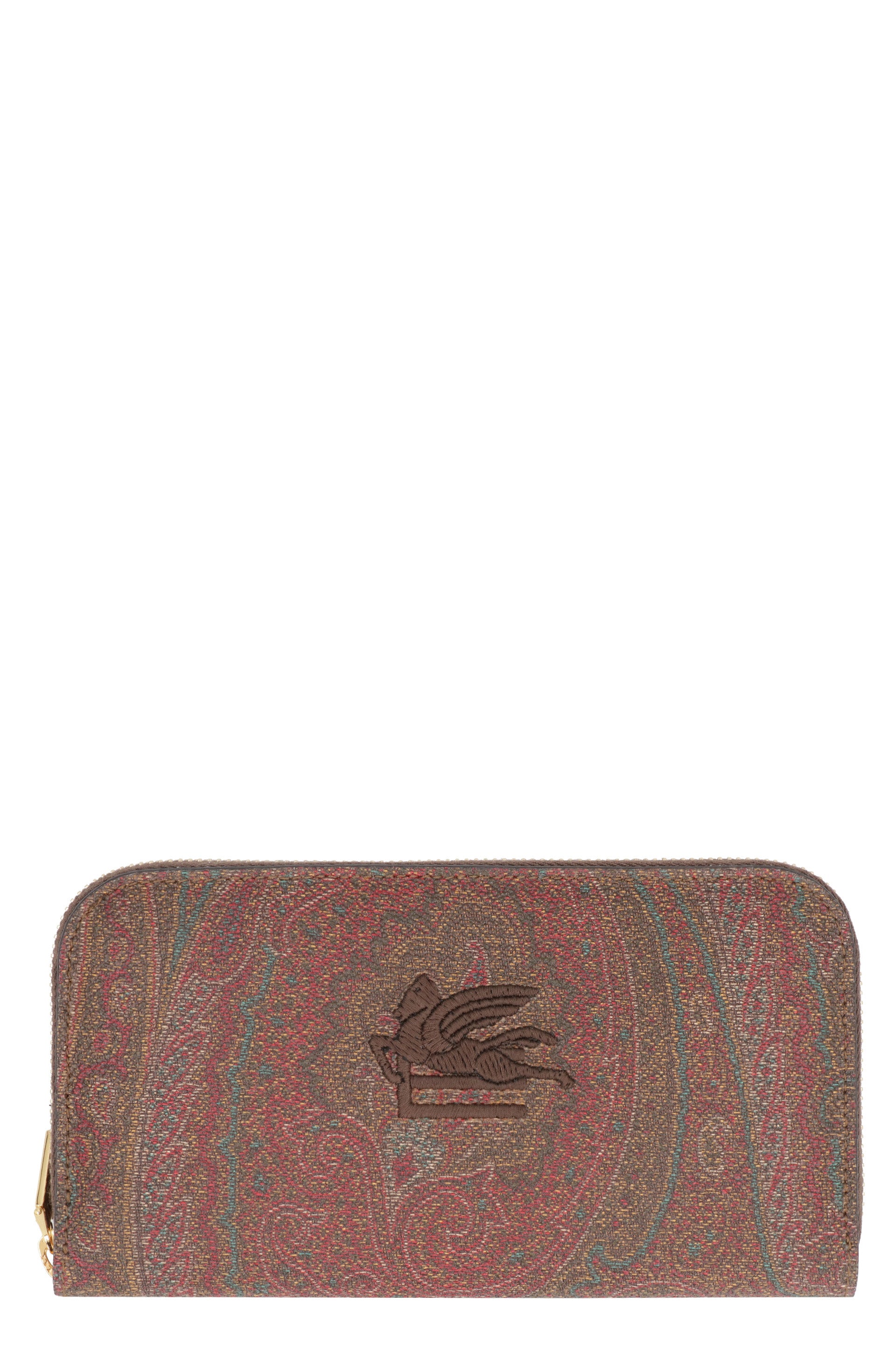 ETRO Mini Paisley Motif Coated Canvas Wallet