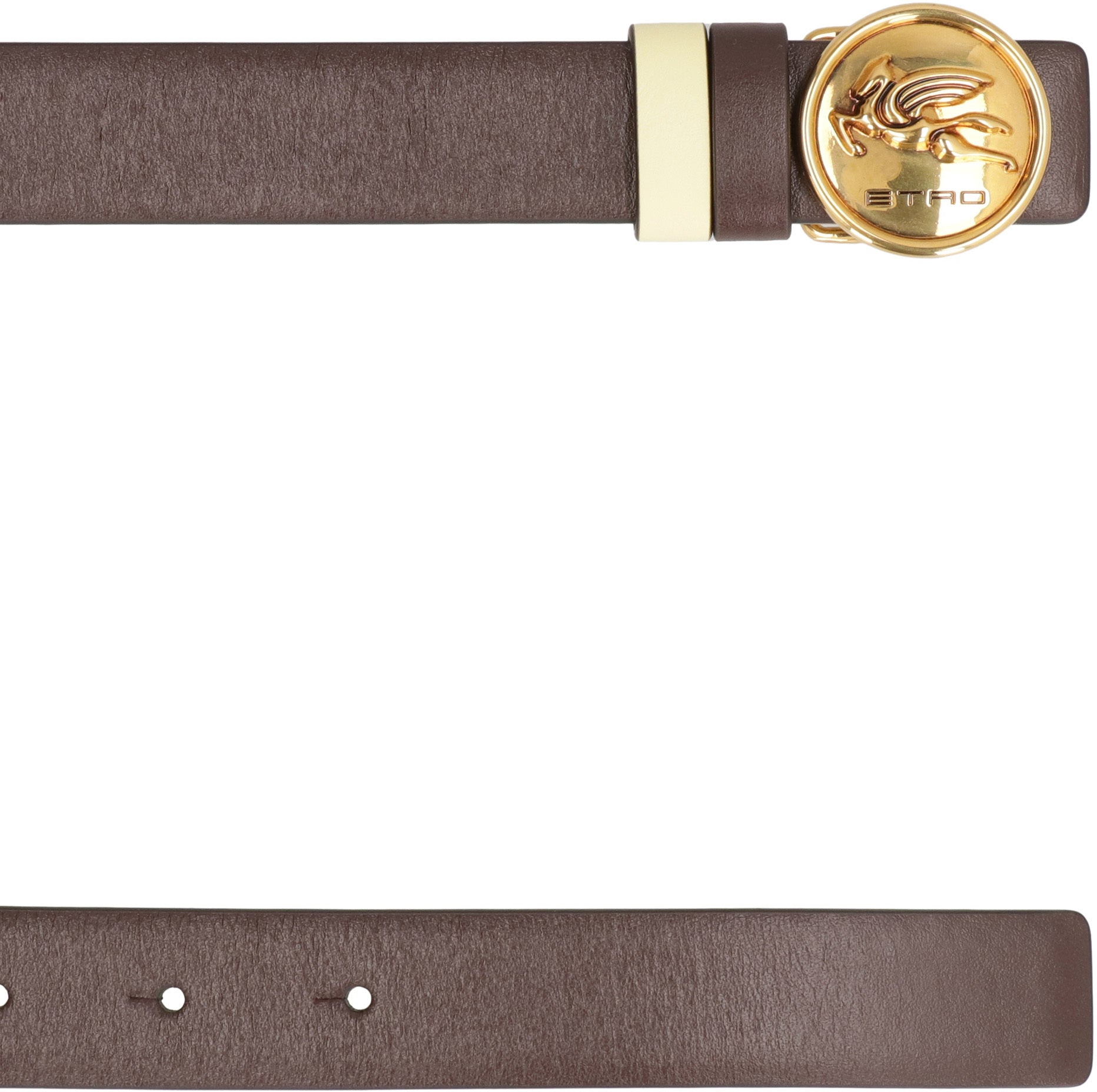 ETRO Reversible Leather Belt with Sleek Buckle - 2.5cm Height