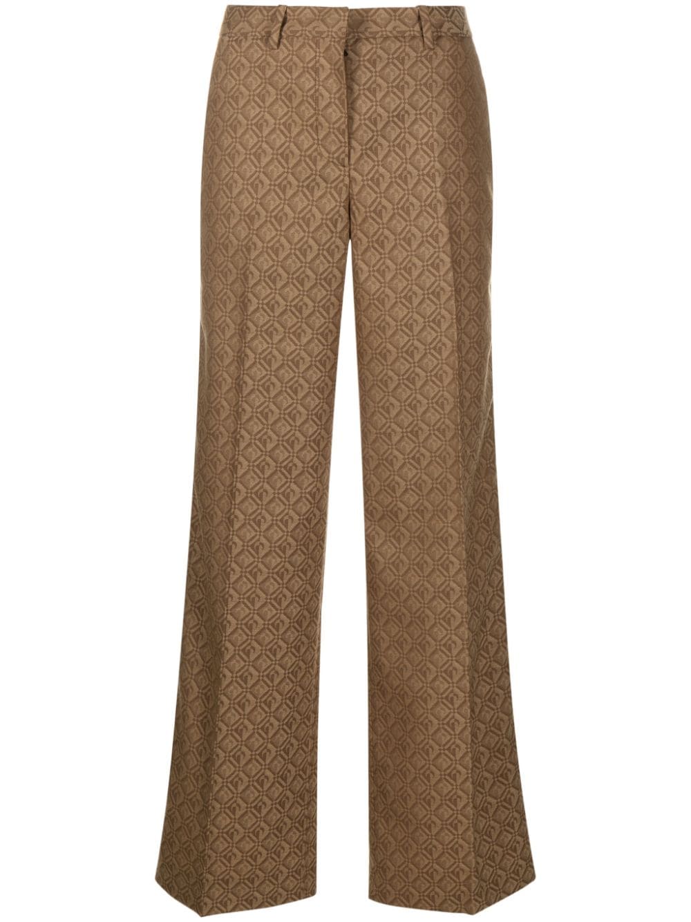 MARINE SERRE High-Waisted Moon Pattern Tailoring Trousers