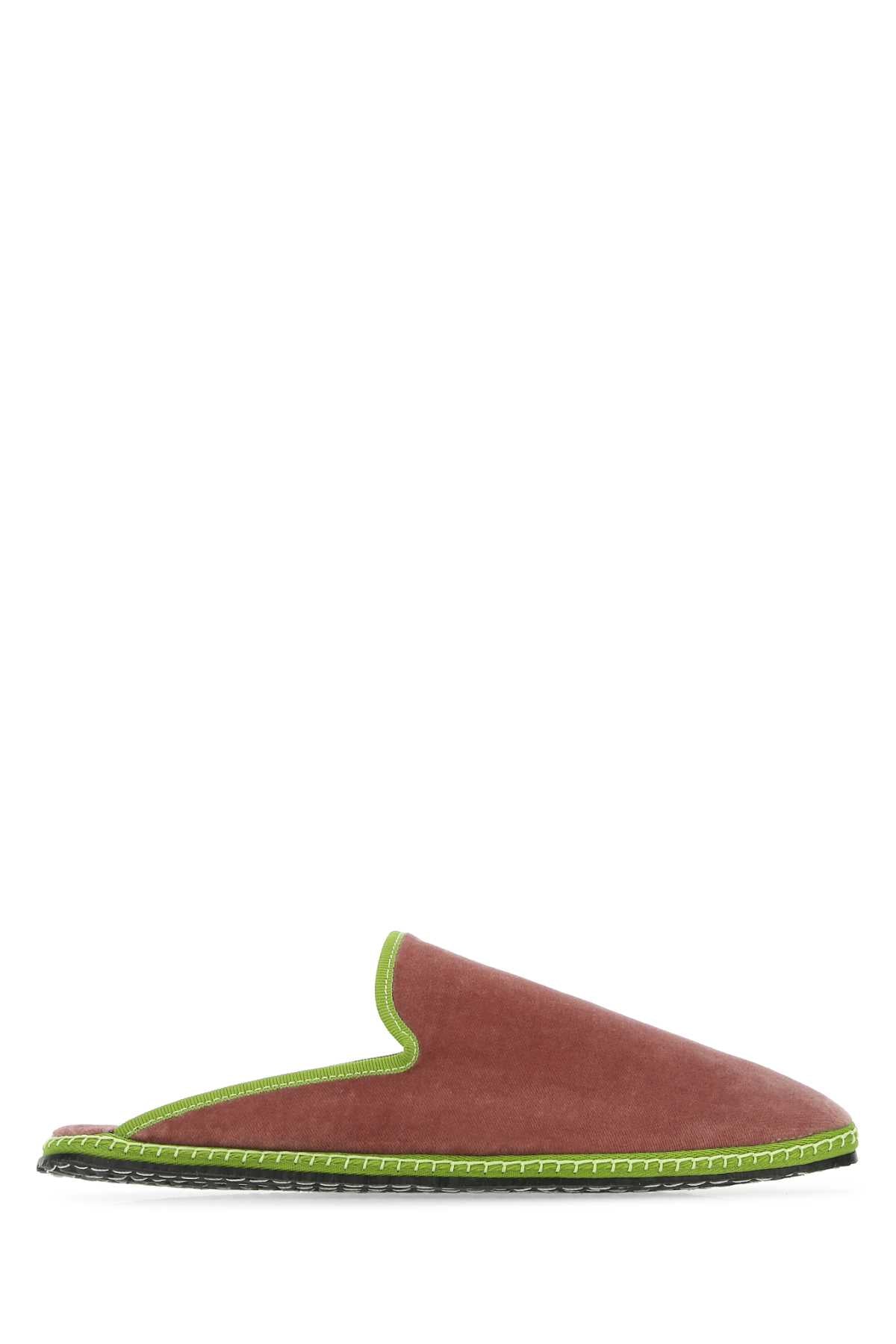 VIBI VENEZIA Antiqued Velvet Flat Sandals for Women