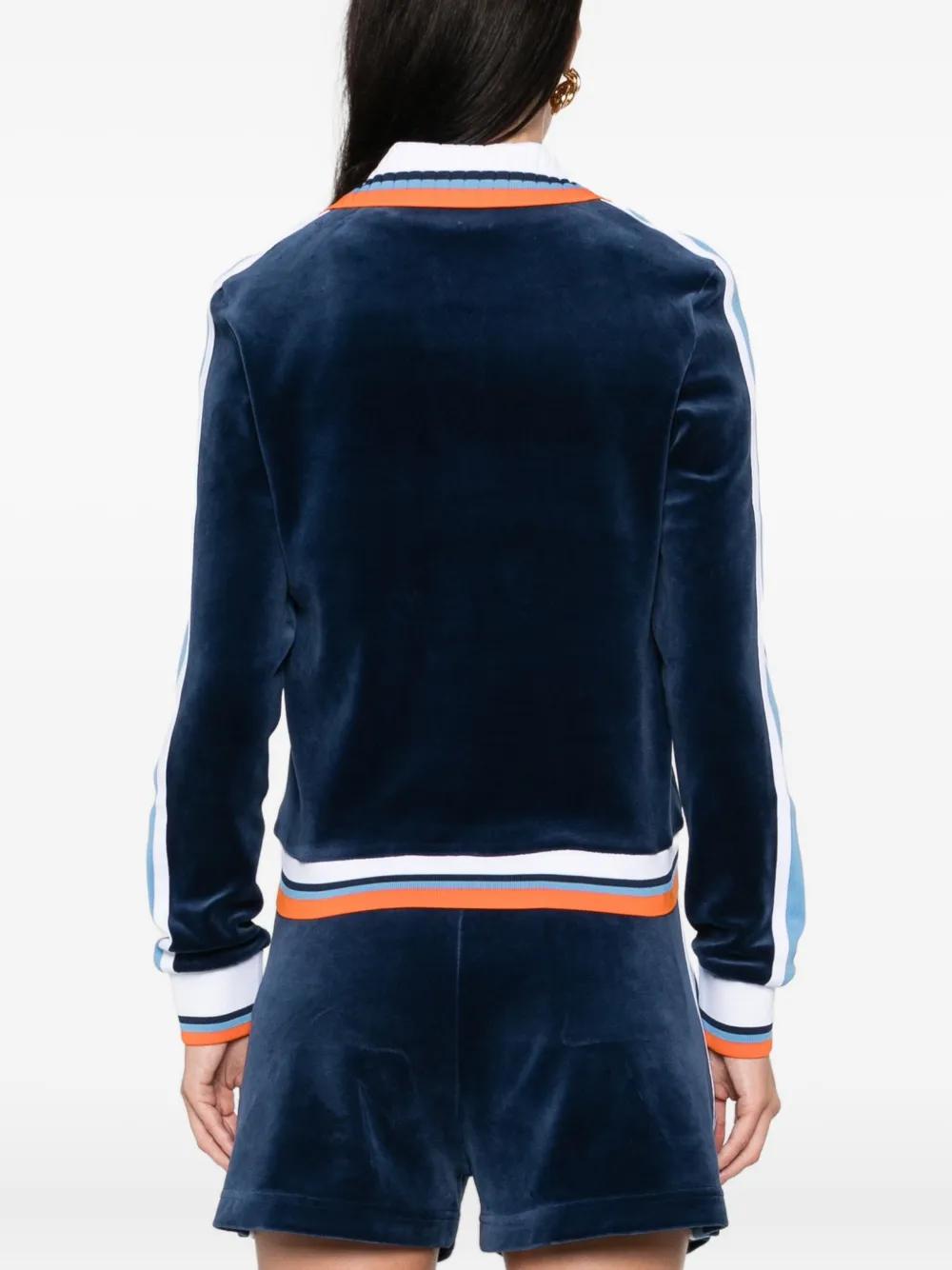 CASABLANCA Striped Velvet Jacket