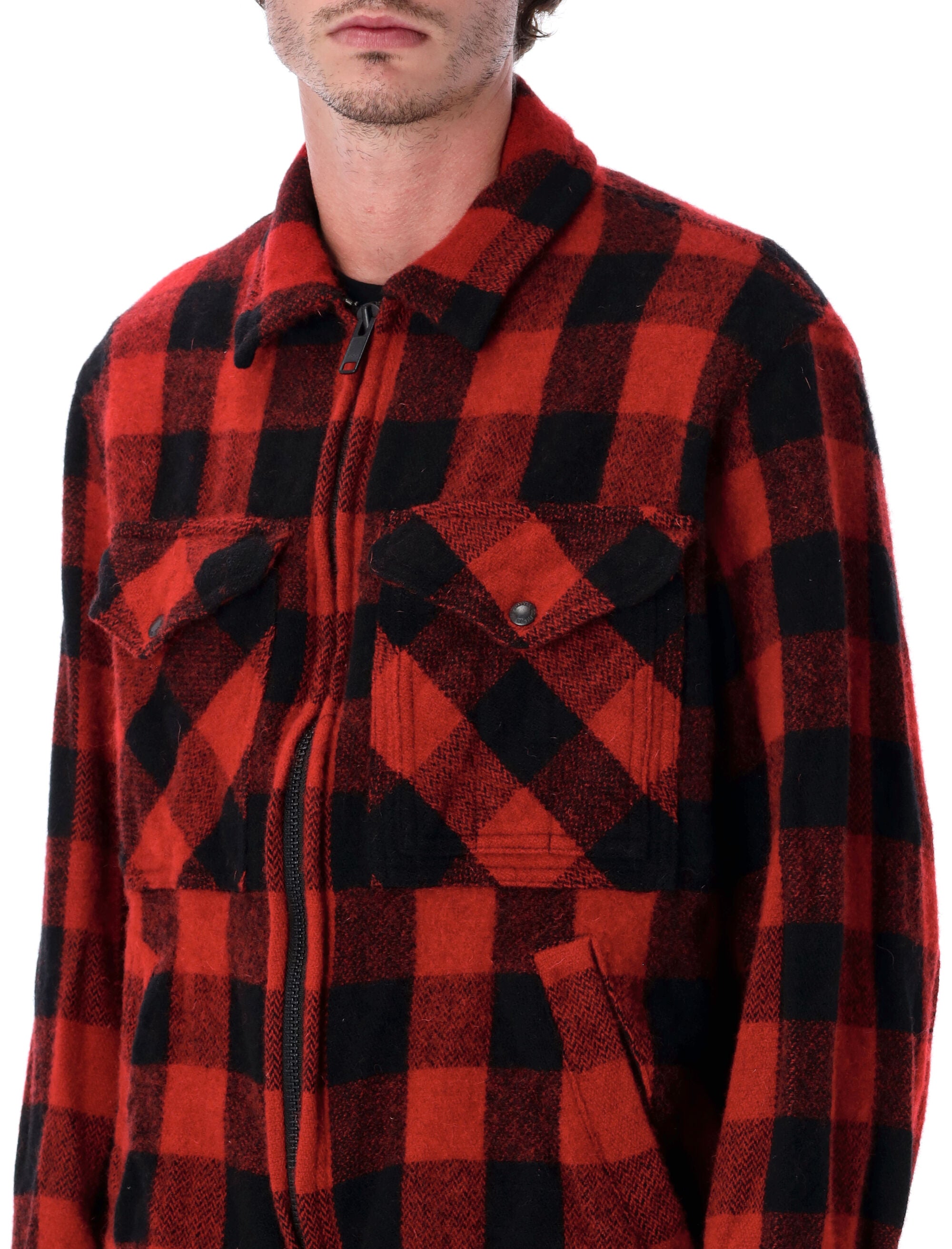 JUNYA WATANABE Wool Buffalo Check Jacket - Size L