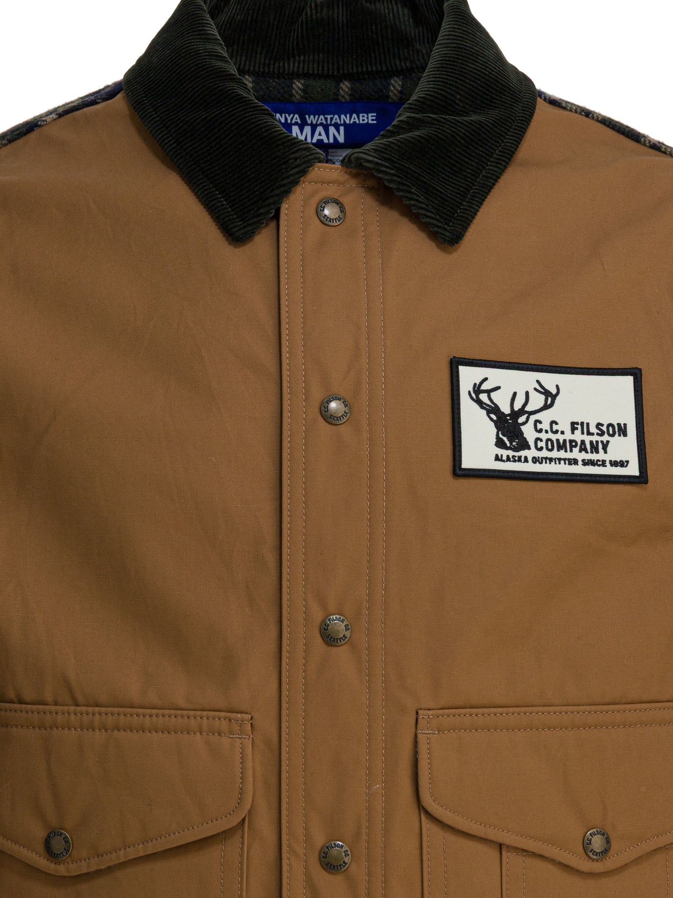 JUNYA WATANABE MAN Men's Cotton Patchwork Jacket for FW25
