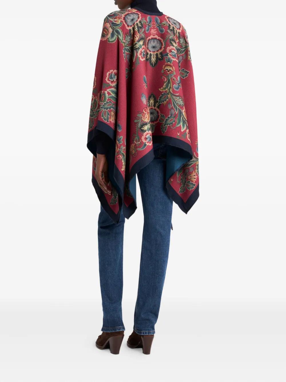 ETRO Floral-Patterned Cape