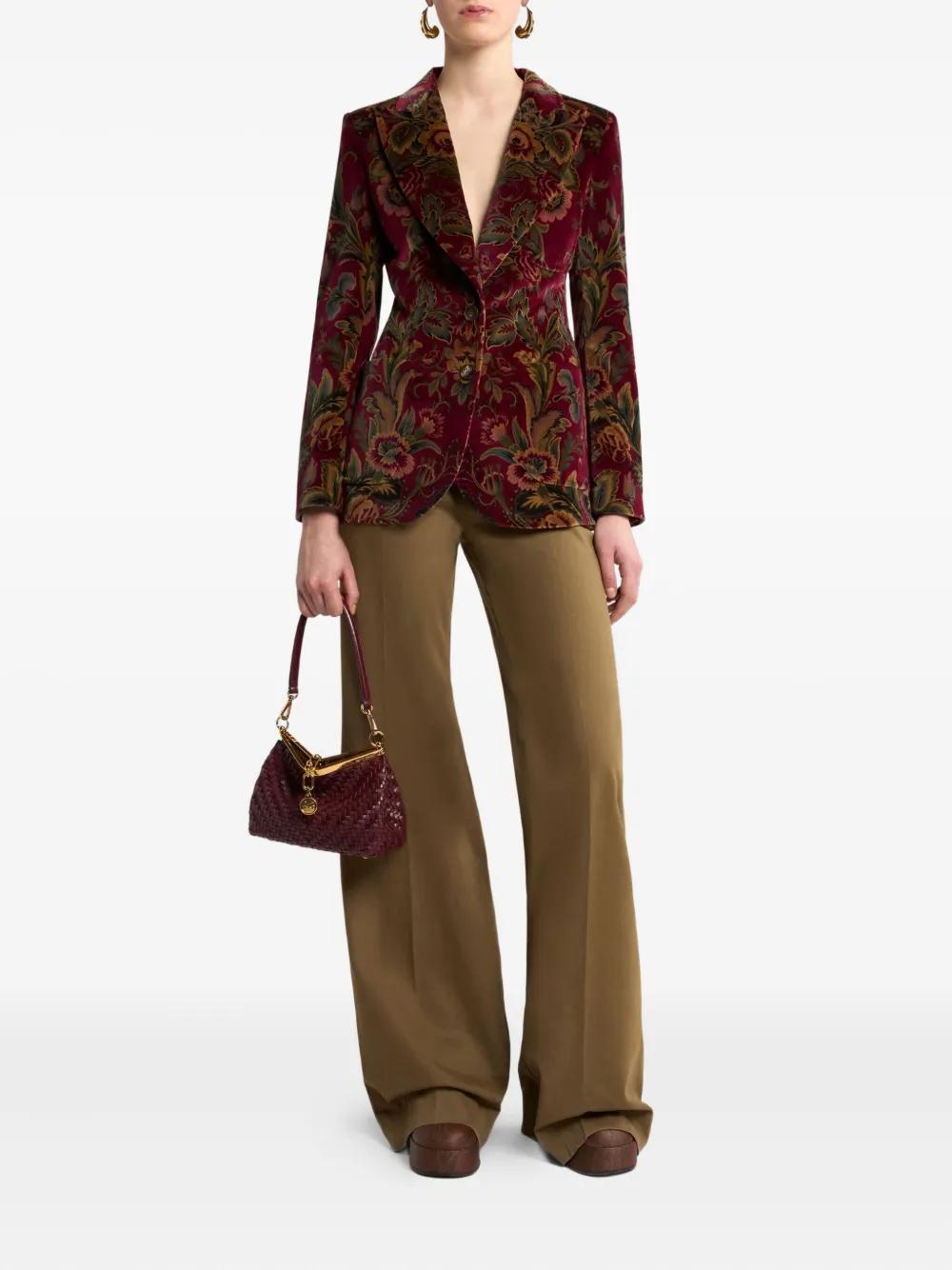 ETRO Floral Velvet Blazer for Ladies