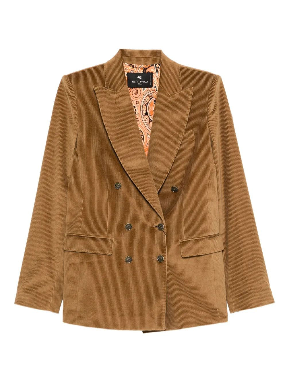 ETRO Double-Breasted Corduroy Blazer for Women