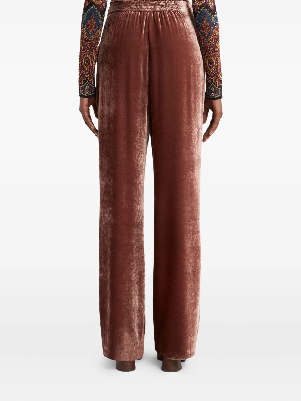 ETRO Luxurious Velvet Palazzo Trousers for Women