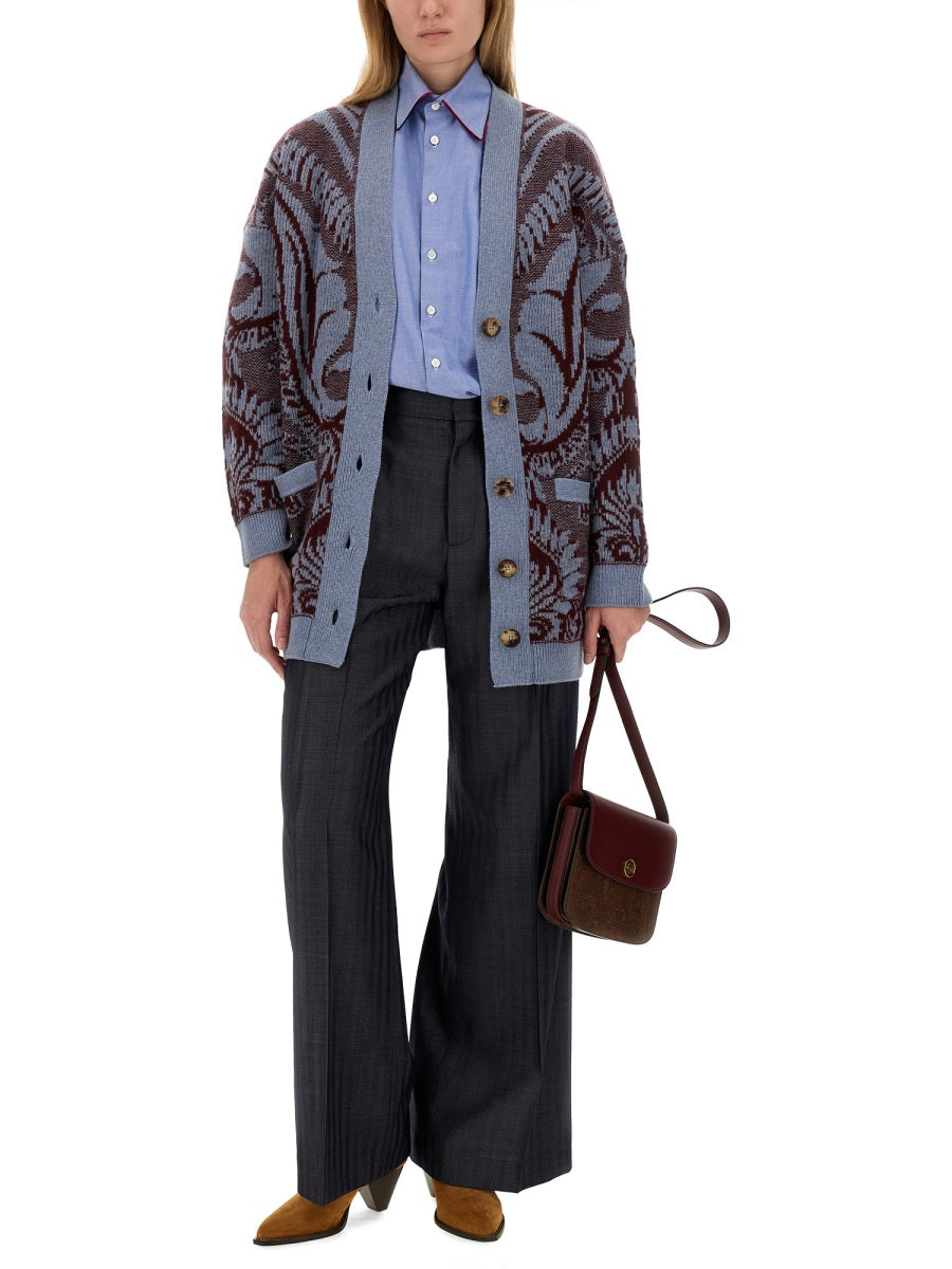 ETRO Jacquard Pants - Regular Fit Size 40