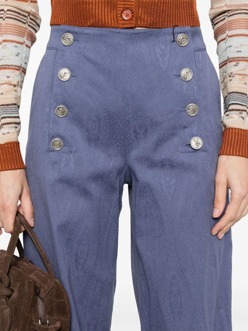 ETRO Jacquard Trousers for Women - SS25