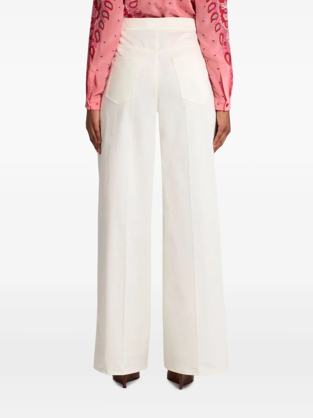 ETRO Natural Wide-Leg Pants for Women - Spring/Summer 2025