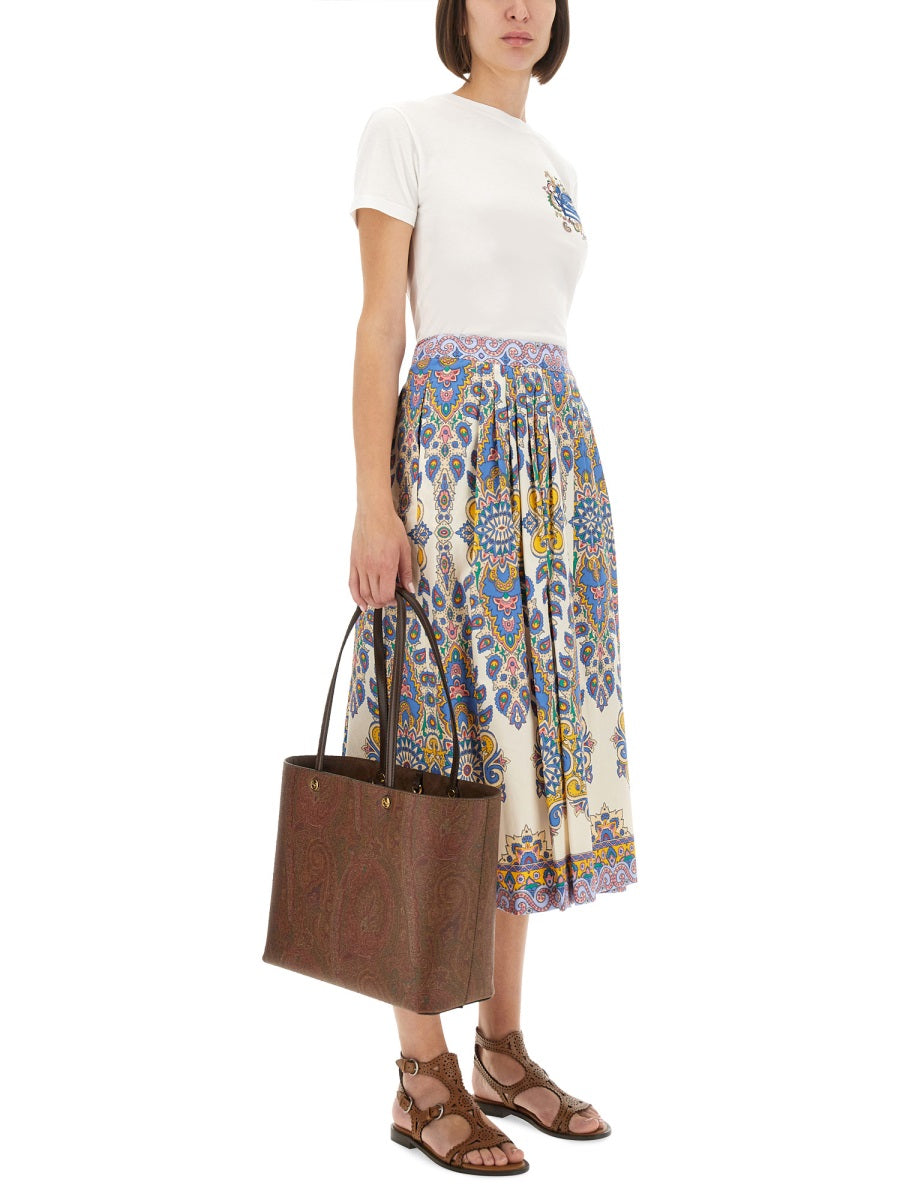 ETRO Paisley Print Midi Skirt - Size 40