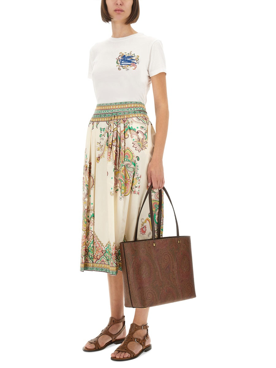 ETRO Paisley Print Midi Skirt - Size 40