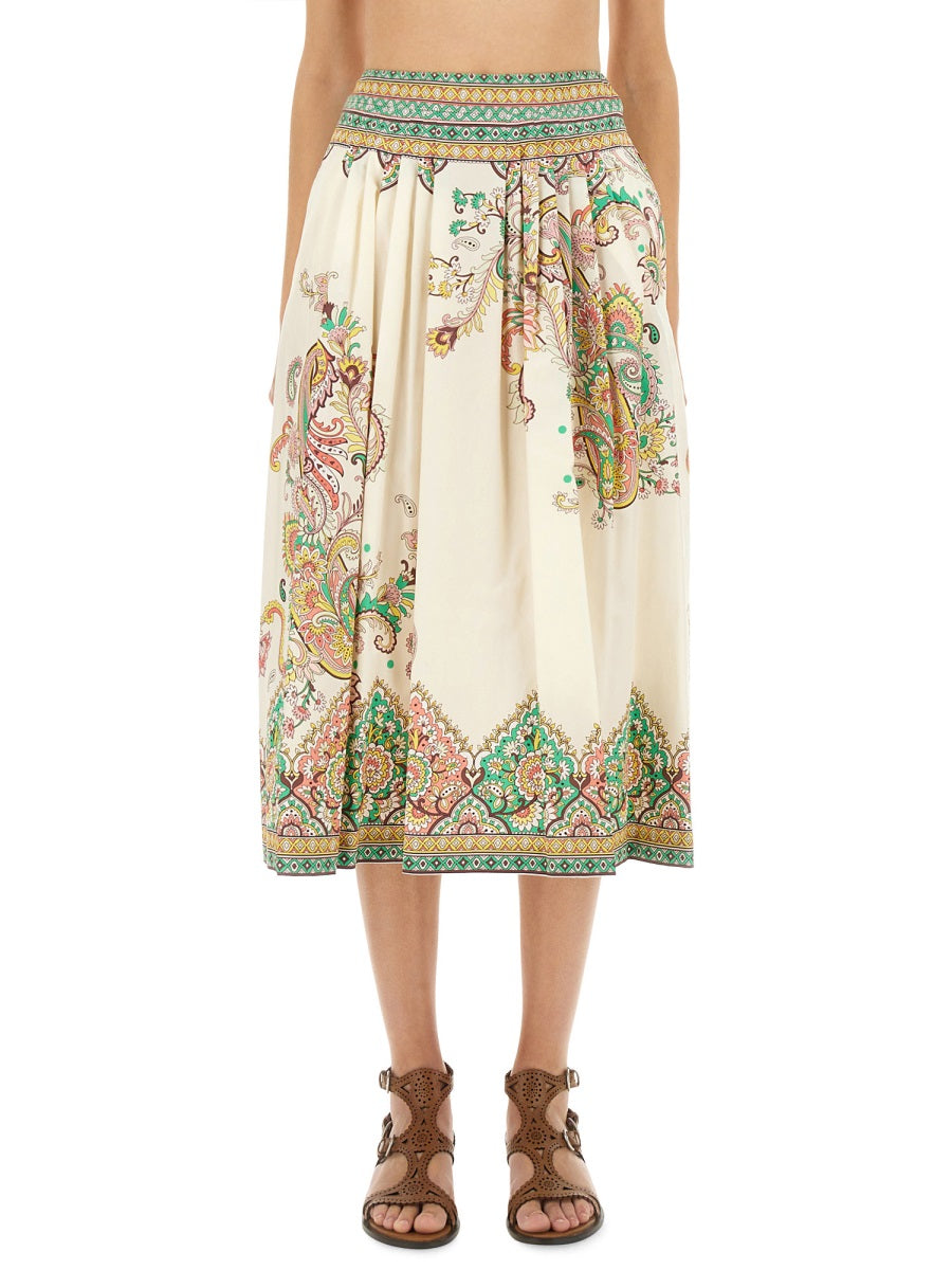 ETRO Paisley Print Midi Skirt - Size 40