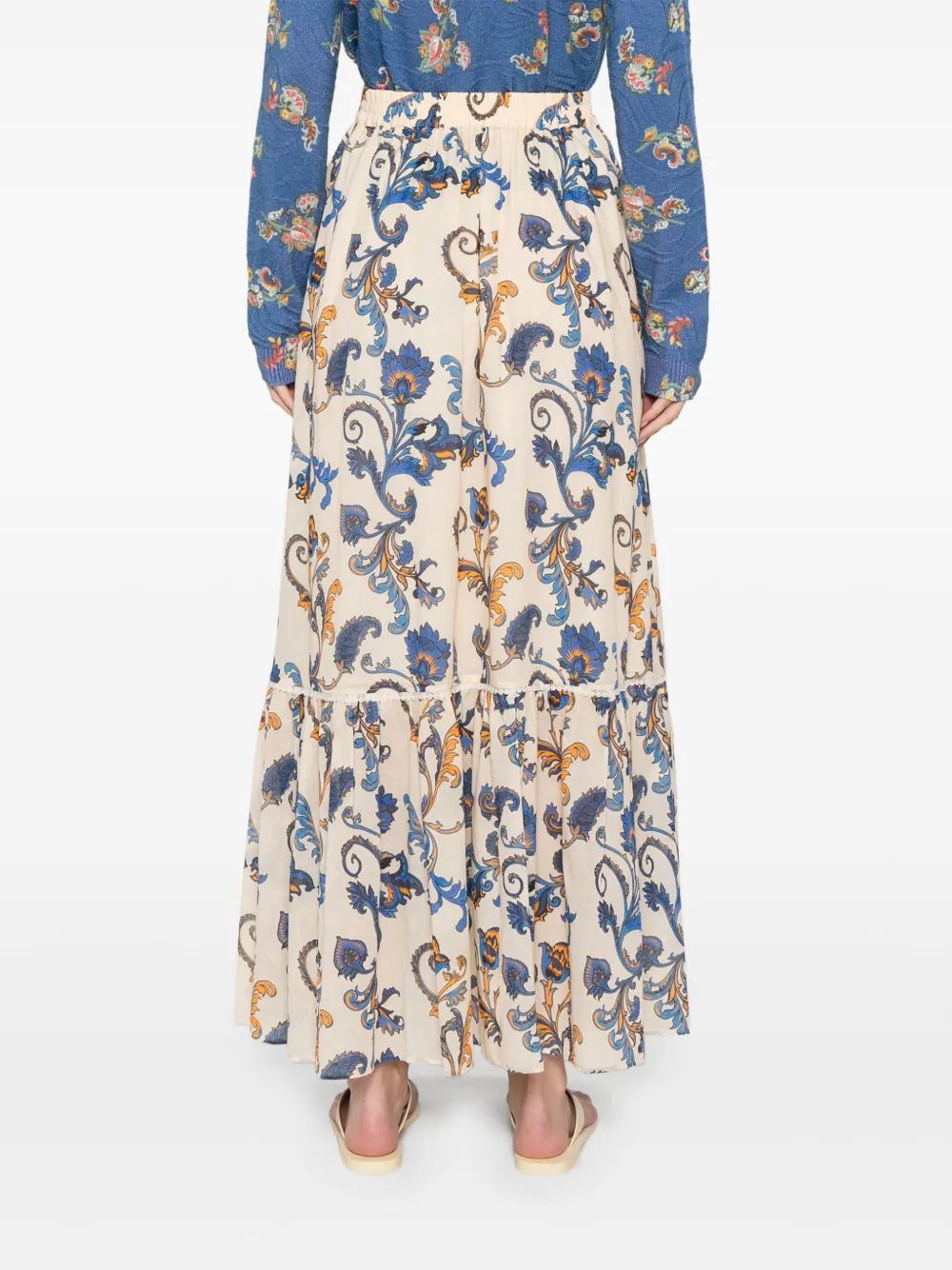 ETRO Paisley-Print Cotton Maxi Skirt