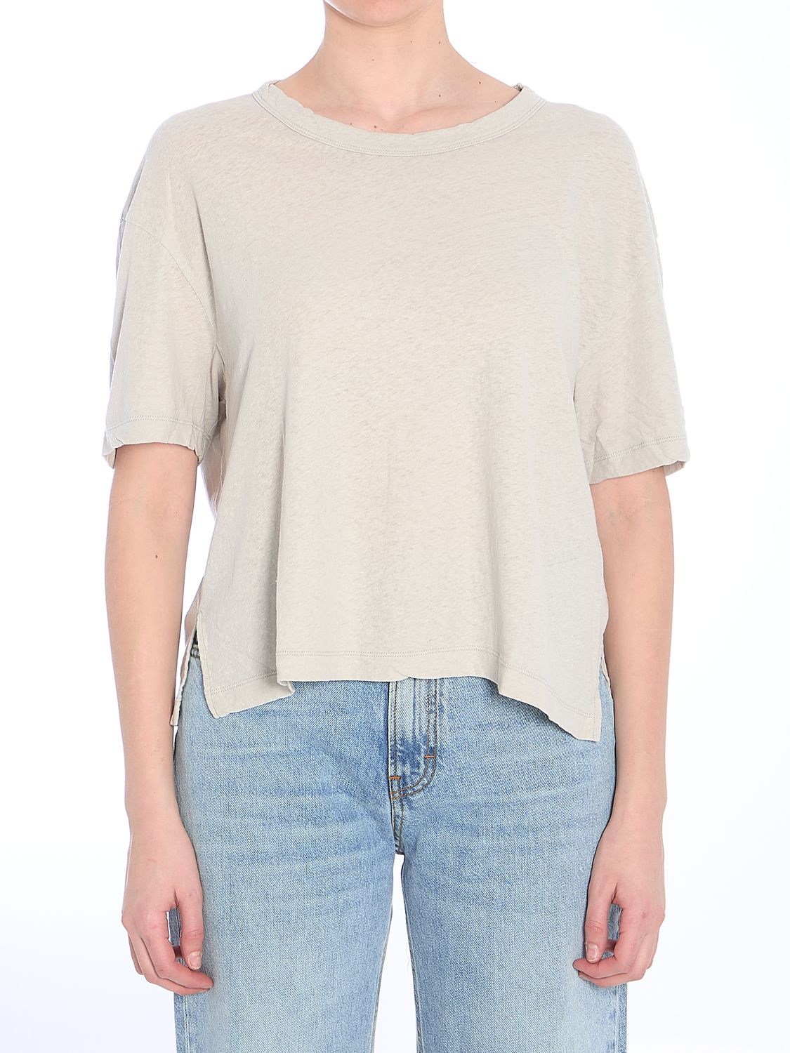 JAMES PERSE Cropped Mini Crew-Neck T-Shirt