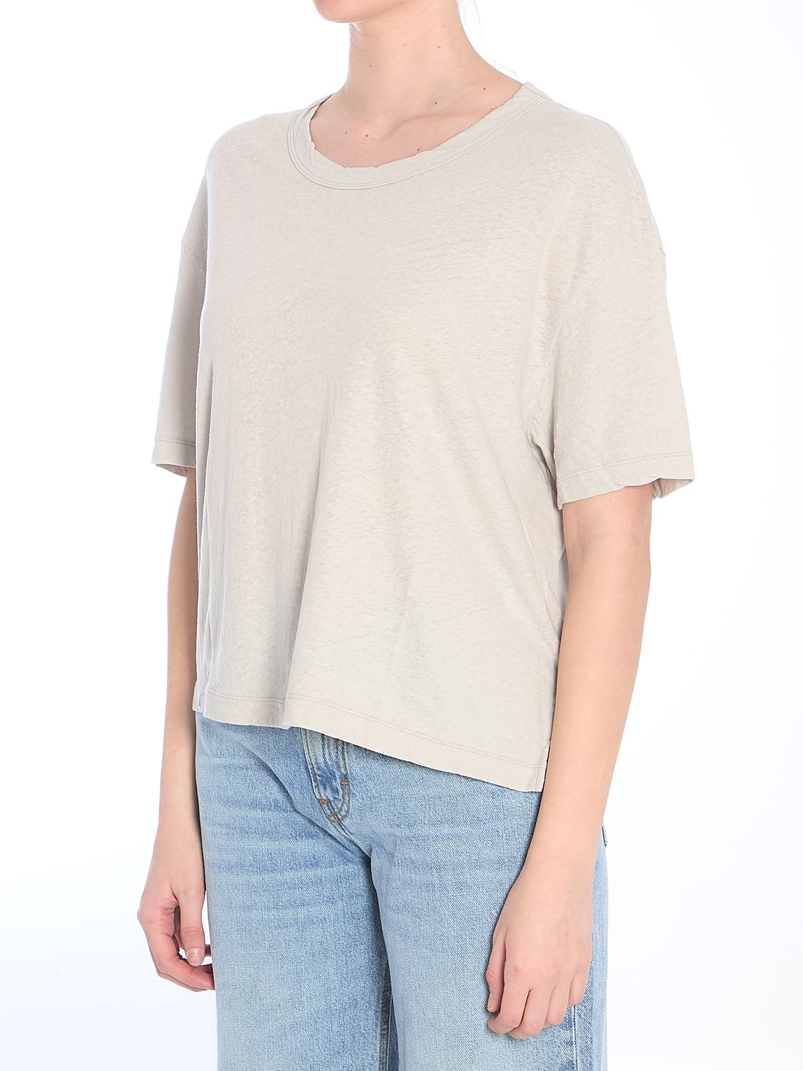 JAMES PERSE Cropped Mini Crew-Neck T-Shirt