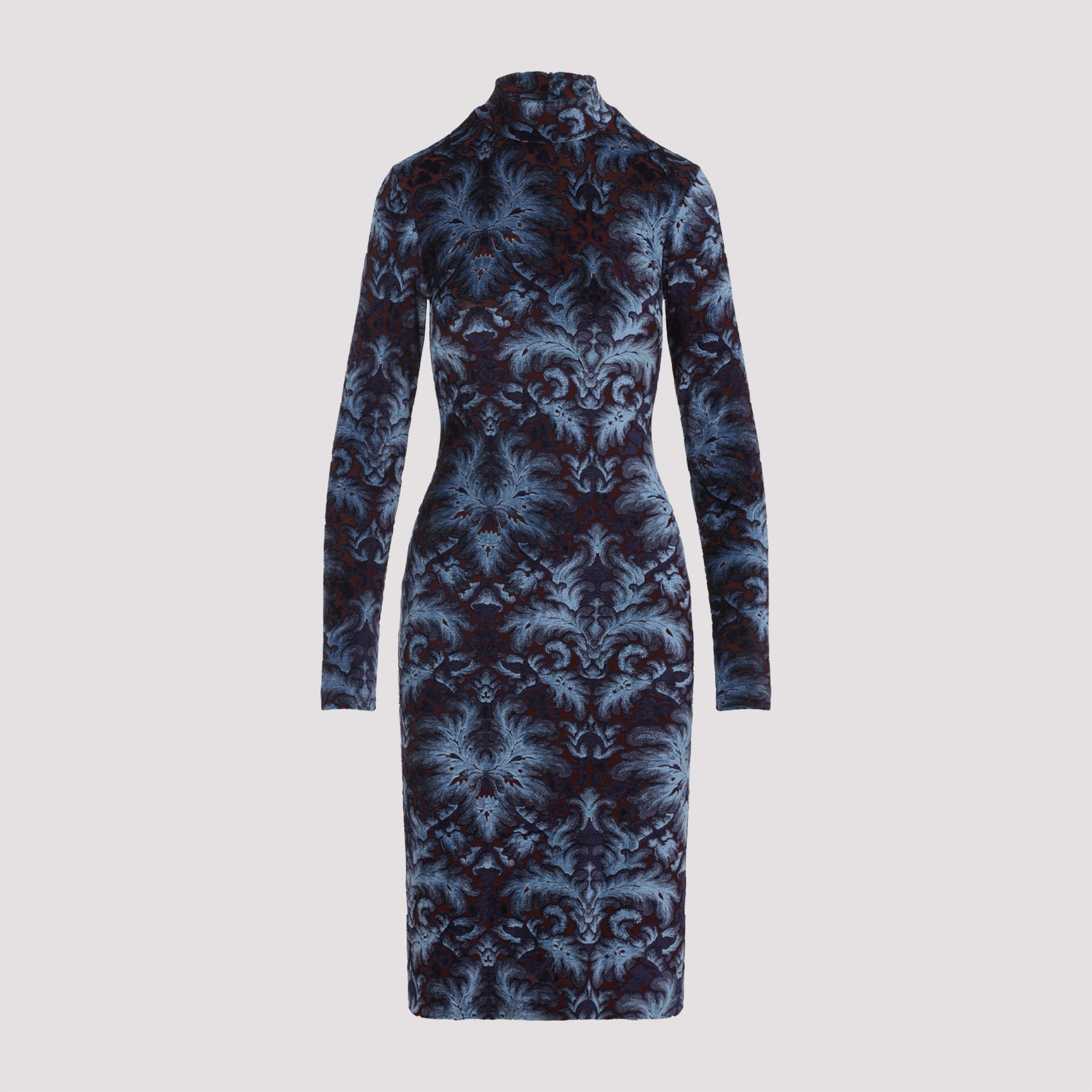 ETRO Chic Chenille Dress with Mock Turtleneck