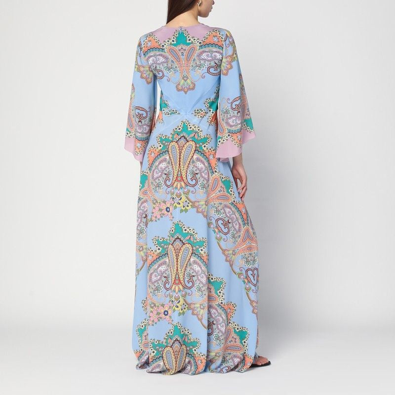 ETRO Long Elegant Dress with Paisley Print