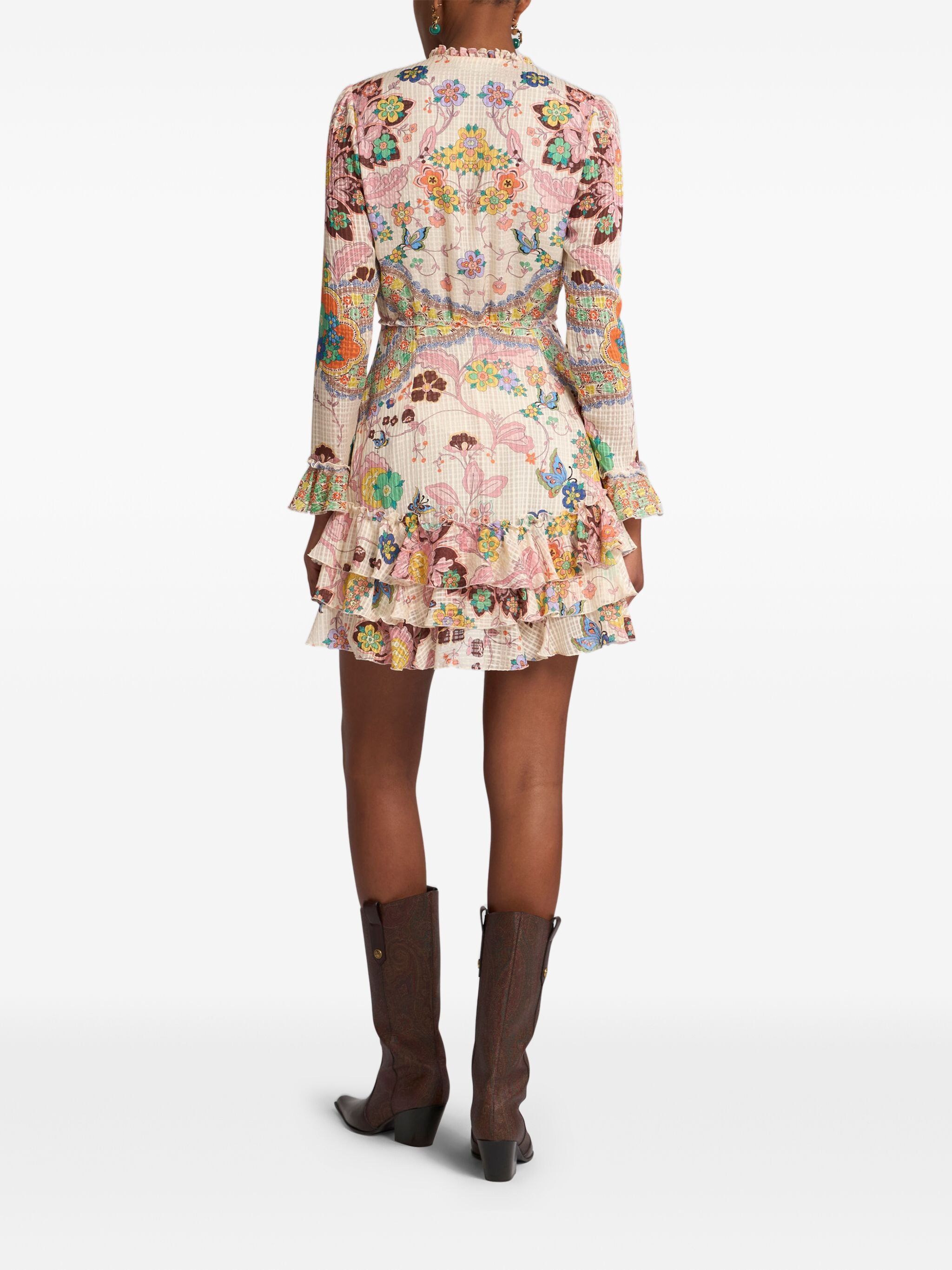 ETRO Trendy Multicolor Silk Mini Dress for Women - SS25 Collection