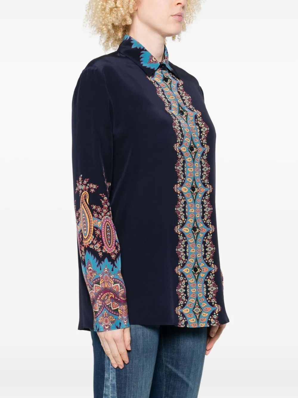 ETRO Printed Silk Shirt - Women, FW25