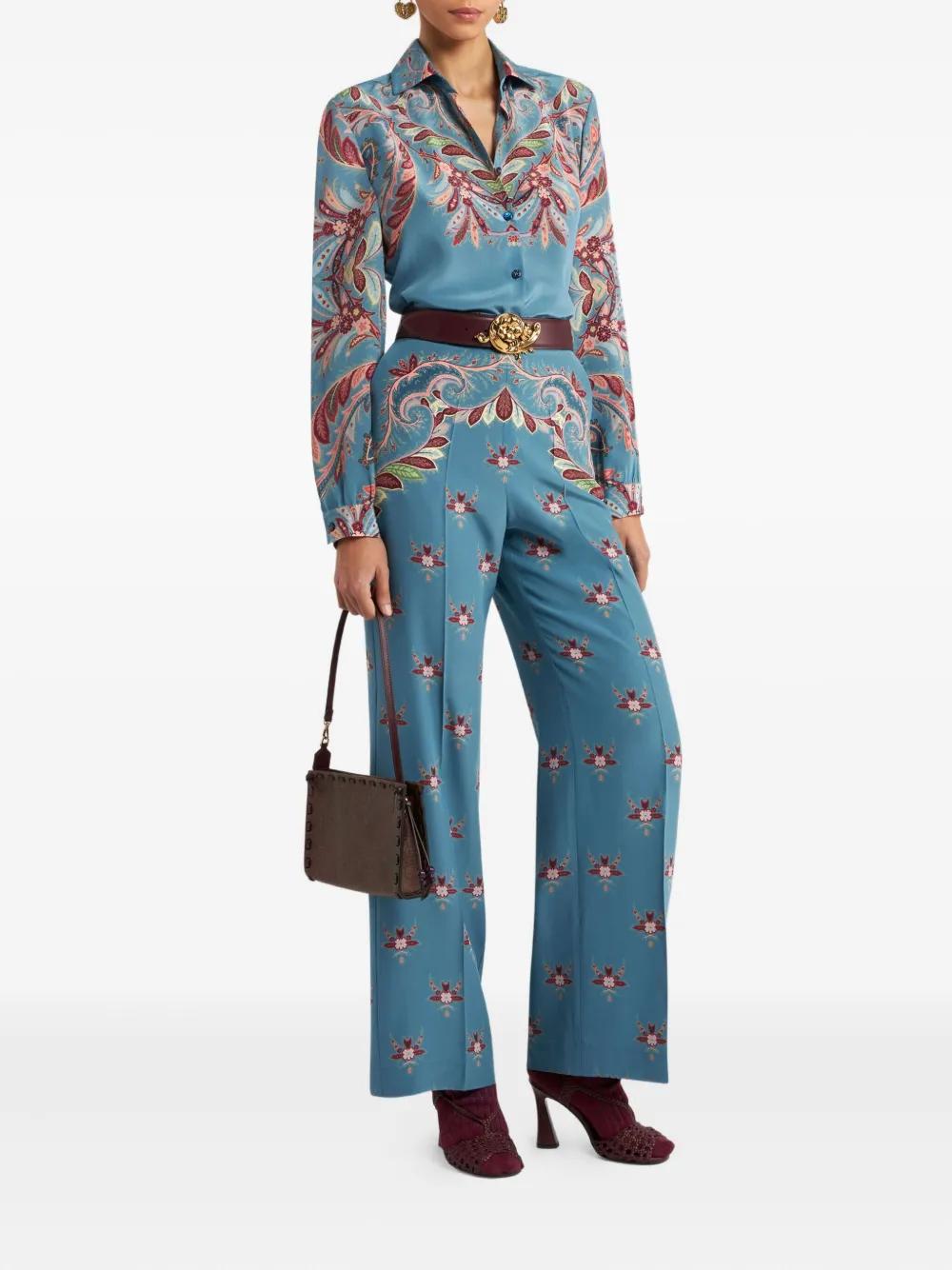 ETRO Silk Paisley Print Shirt