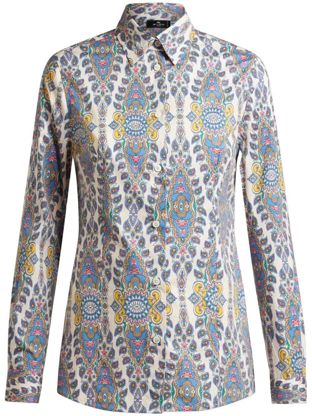 ETRO Slim Fit Printed Cotton Poplin Shirt