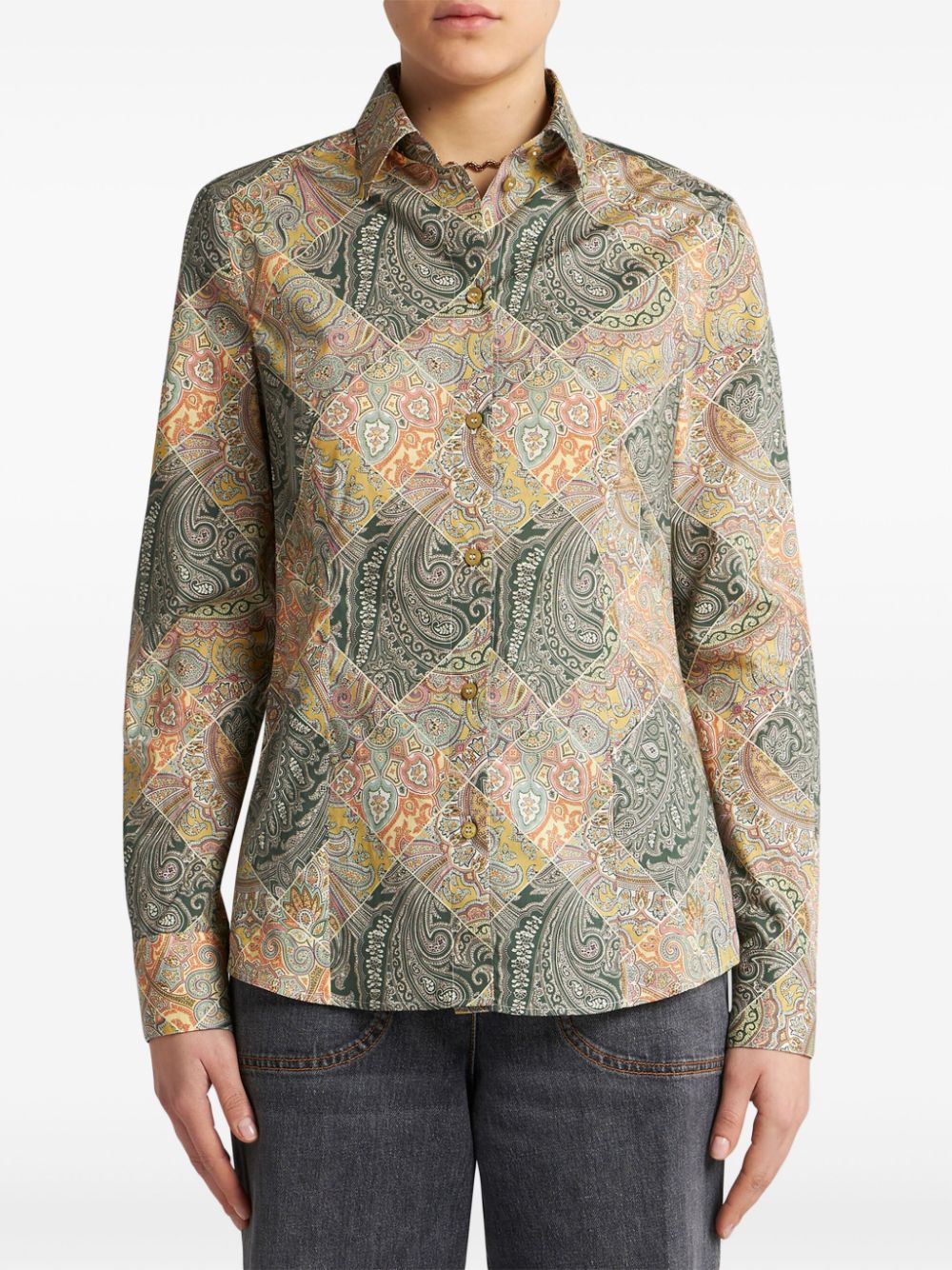 ETRO Printed Cotton Shirt for Women - FW24 Collection