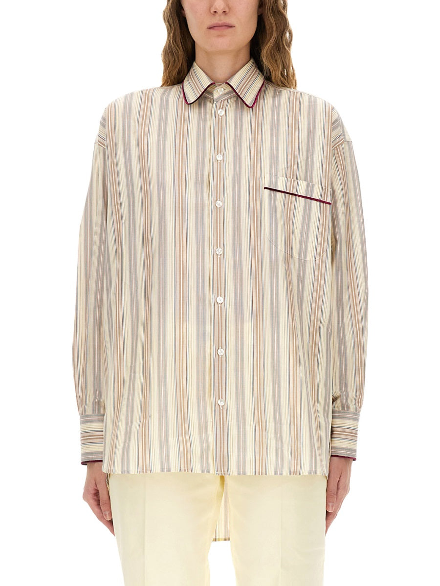 ETRO Striped Cotton Shirt - Size 40 IT