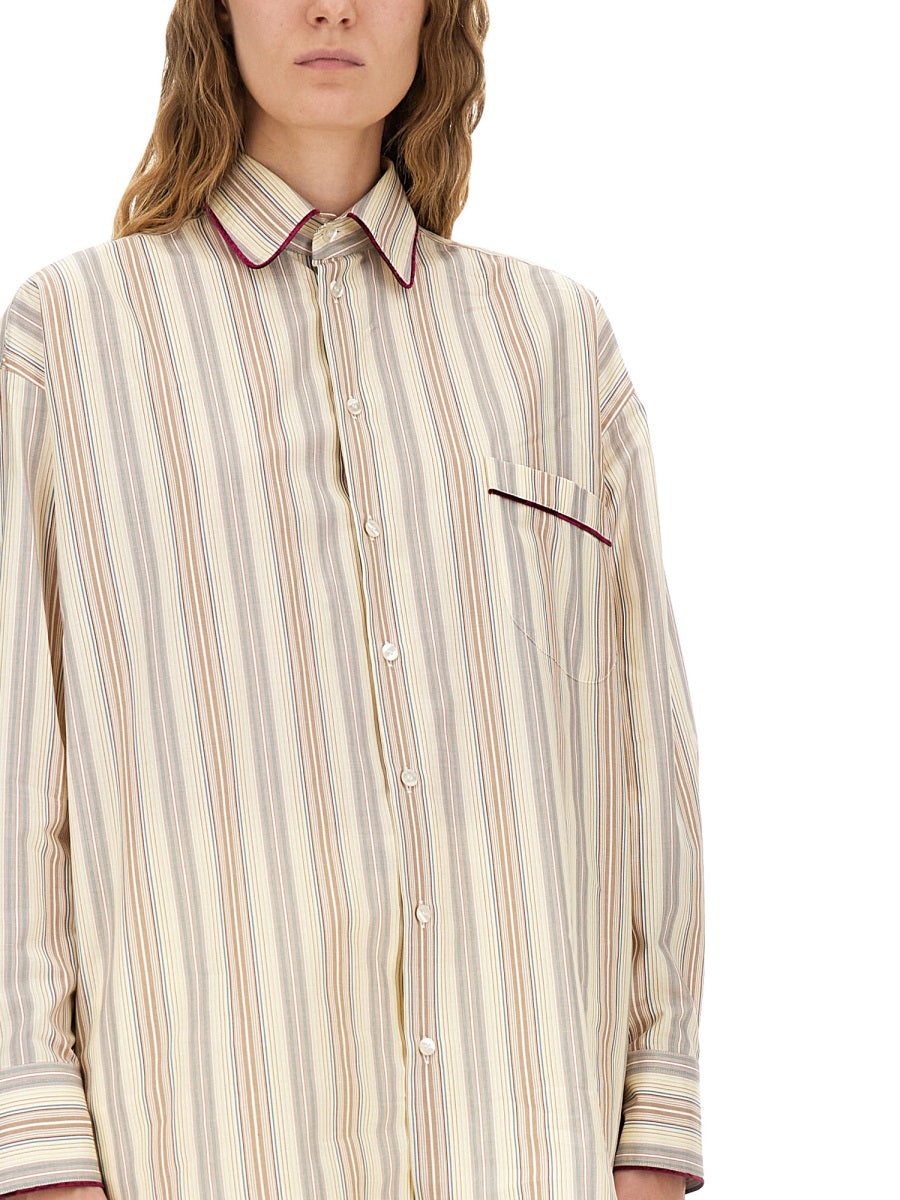 ETRO Striped Cotton Shirt - Size 40 IT