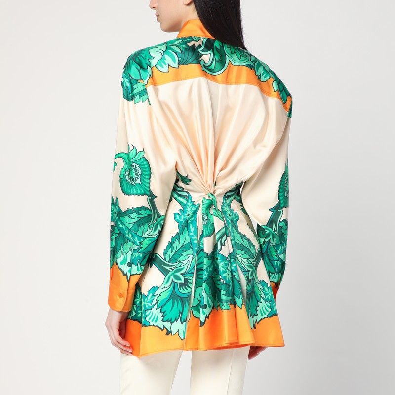 ETRO Floral Print Shirt with Knotted Detail for Women