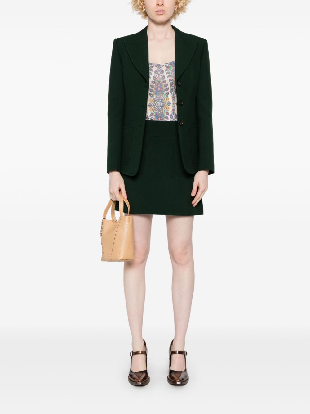 ETRO Ameba Print Natural Tank Top