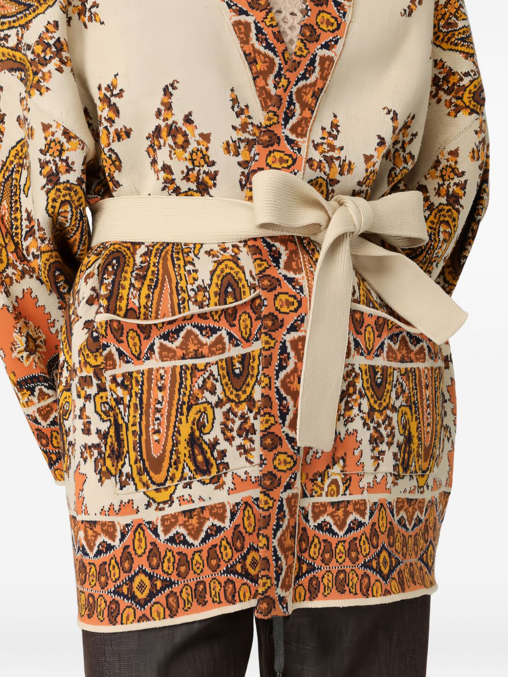 ETRO Elegant Cardigan with Floral Accents - Women's Fashion FW25