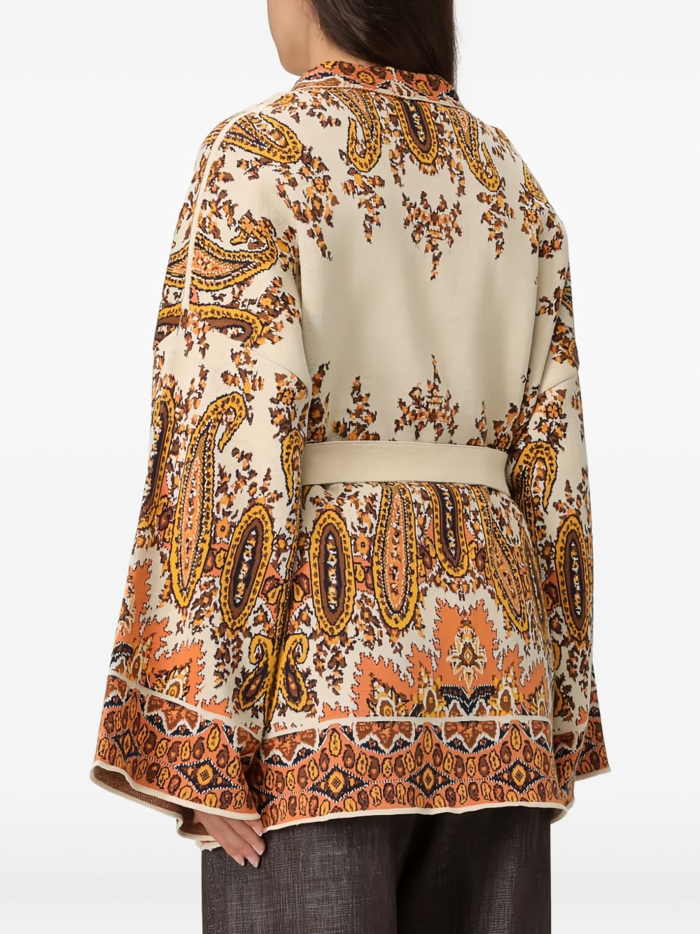 ETRO Elegant Cardigan with Floral Accents - Women's Fashion FW25