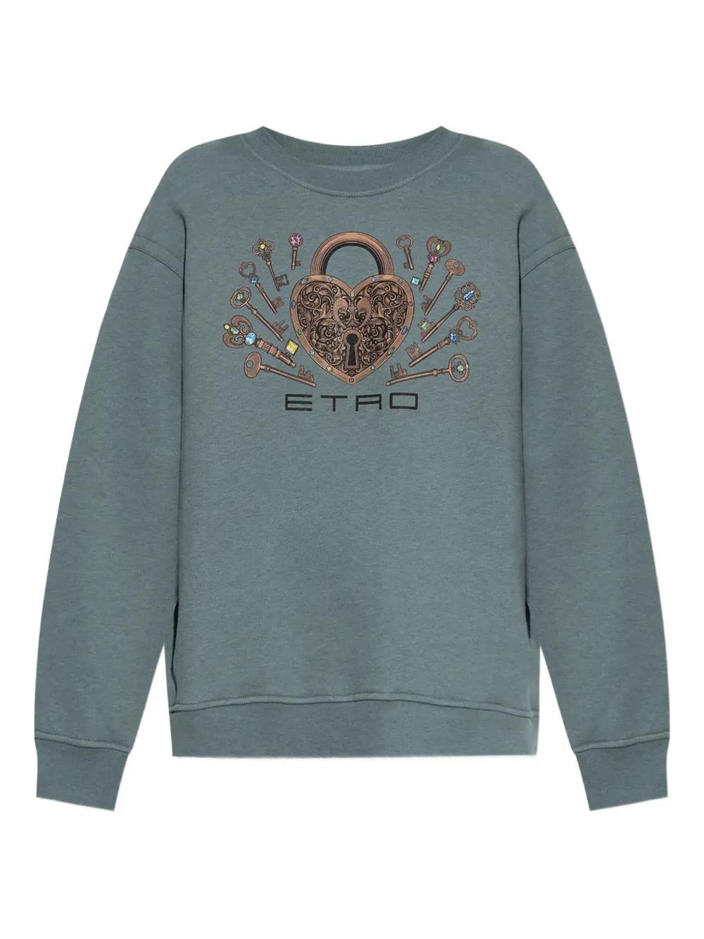 ETRO Graphic Padlock Sweatshirt - Women's Style