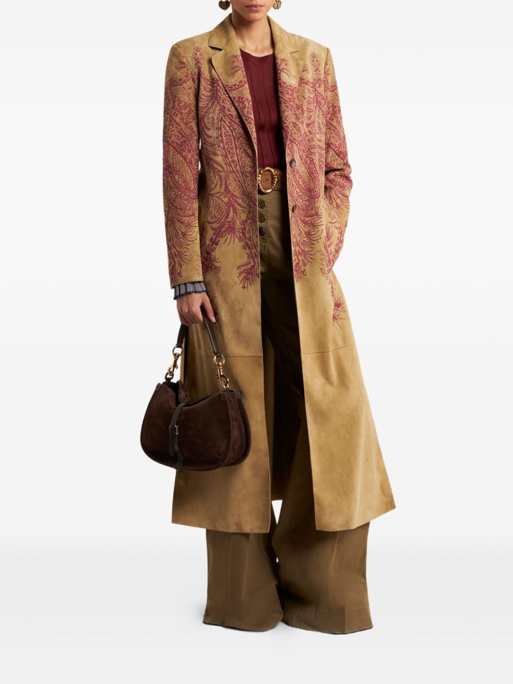 ETRO Flared Denim Jeans with Pegasus Buttons - High Waist Regular Fit