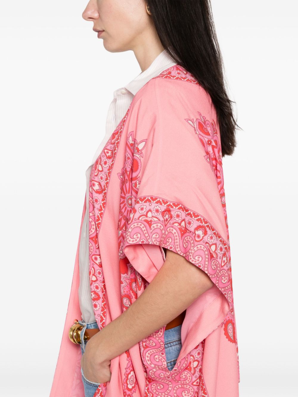 ETRO Amoeba Print Poncho for Women - SS25