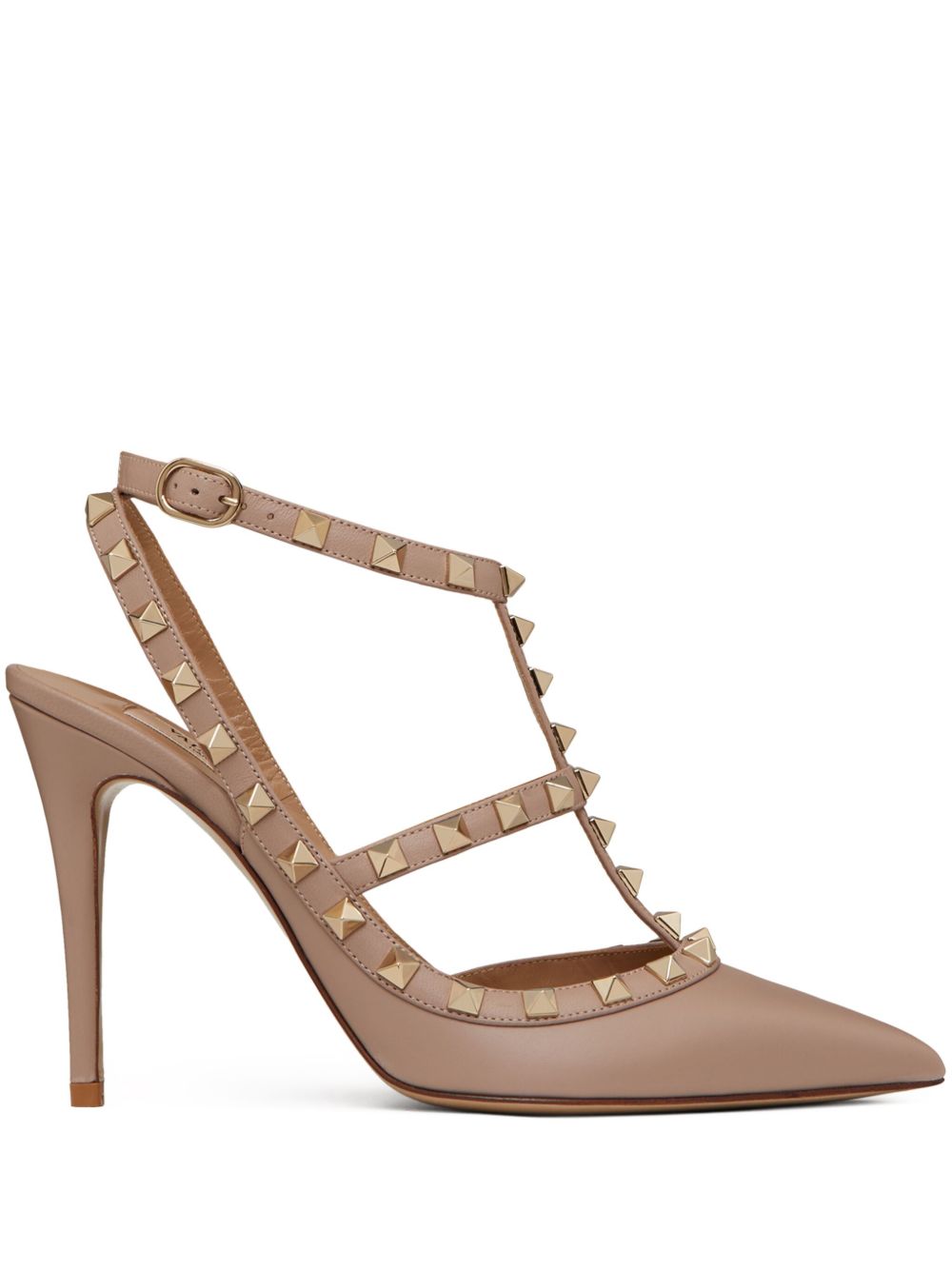 VALENTINO GARAVANI Rockstud Leather Pumps 100mm Stiletto