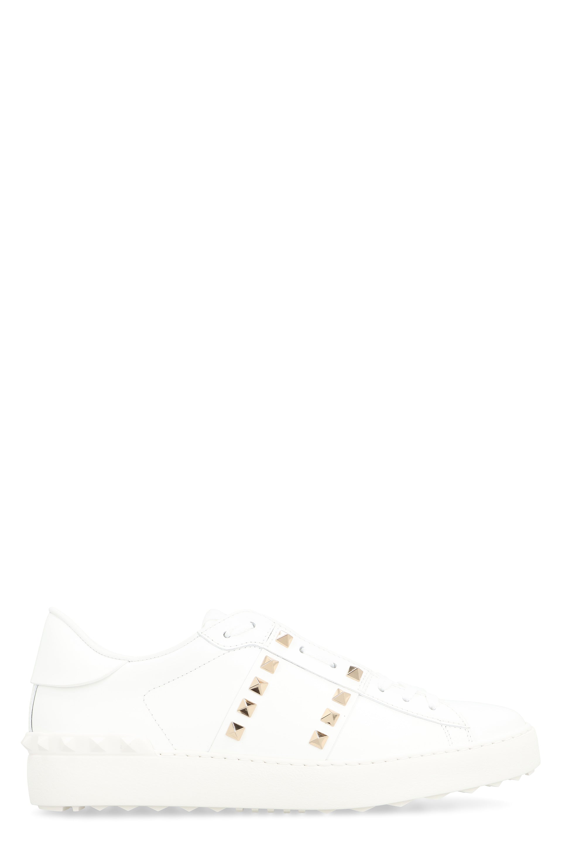 VALENTINO GARAVANI Rockstud Untitled Leather Sneakers for Women